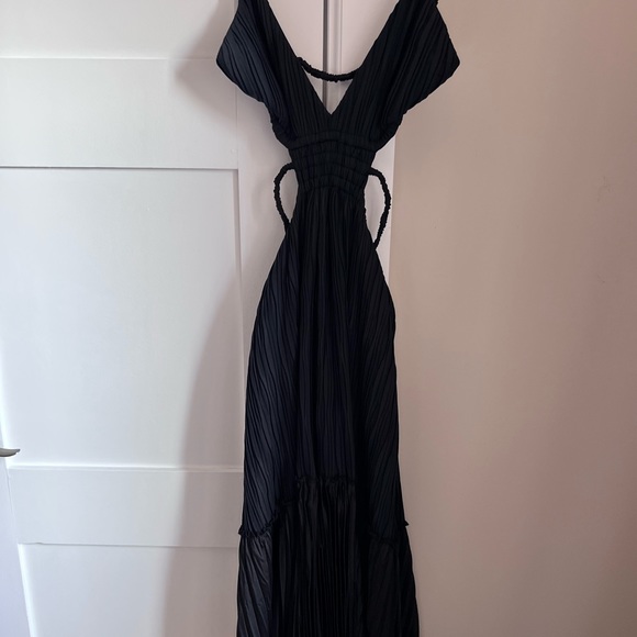 JONATHAN SIMKHAI - Liz Mushroom Dress in Black - Picture 2 of 4